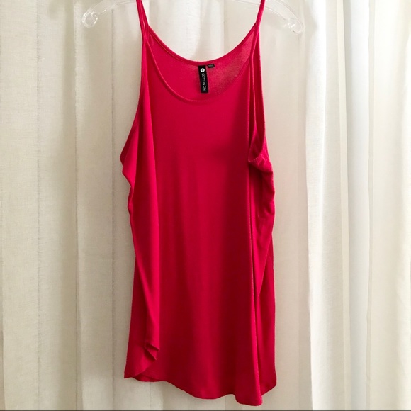 Cotton On Tops - Cotton On Red Spaghetti Strap Loose Fitting Tank L